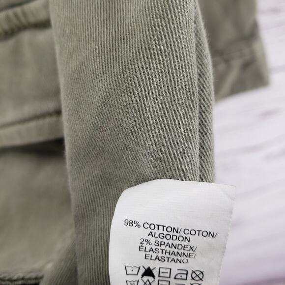 Lucky Brand Women's Green Cotton Blend Pockets Button Up Jacket Size Medium - Picture 8 of 13
